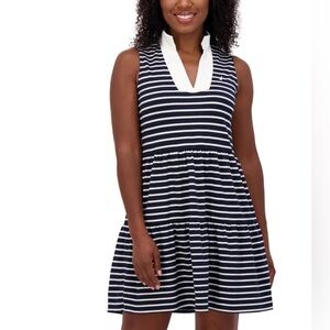 Eliza J Nautical Stripe Sleeveless V-Neck
Mini Dress Large